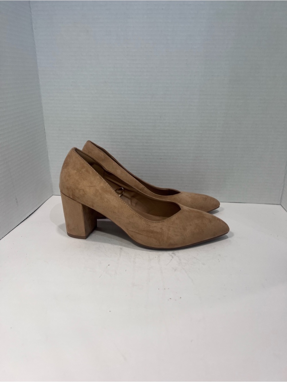 torrid Tan Suede Block Heel Pumps